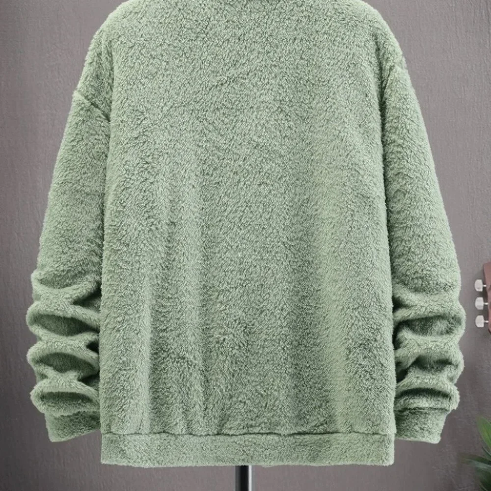 Green Mens Teddy Jacket - Picture 4 of 7